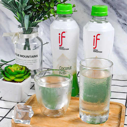 if Coconut Water Thailand Import Original 100% Pure Coconut Green Water Low Sugar 0 Fat NFC Coconut Meat Juice Beverage Wholesale