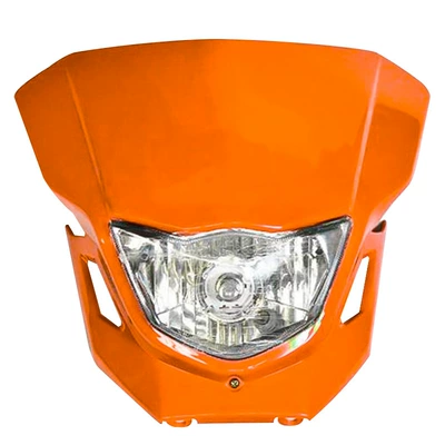 fuel tank guard plate front — Motorcycle Fender - headlight-assembly-orange