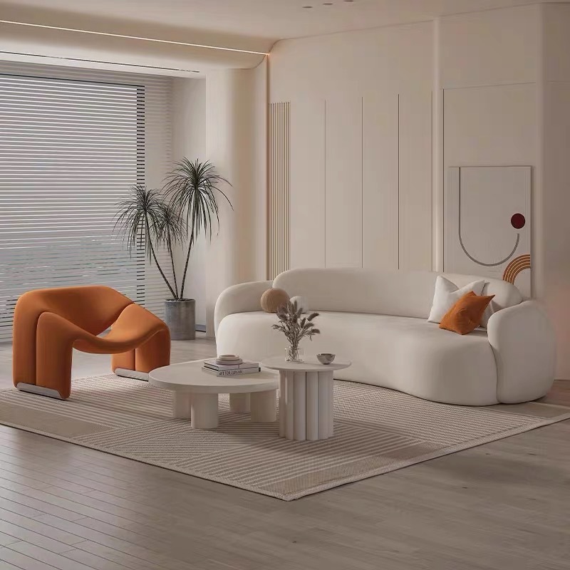 Nordic Light Luxury Small Crab Chair Beauty Salon Hotel Reception Negotiation Table Business Leisure Chair Rest Area Sofa