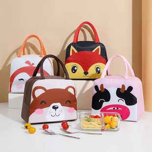 Children's lunch ice bag cartoon cute animal waterproof food insulation fresh lunch bag school storage bag wholesale