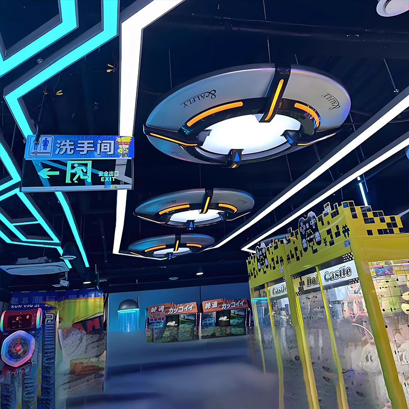 lámpara de módulo de videojuegos de ciudad de videojuegos de pared decoración de luces de internet café módulo de luces ktv pasillo de animación de ciudad de modelado de luces