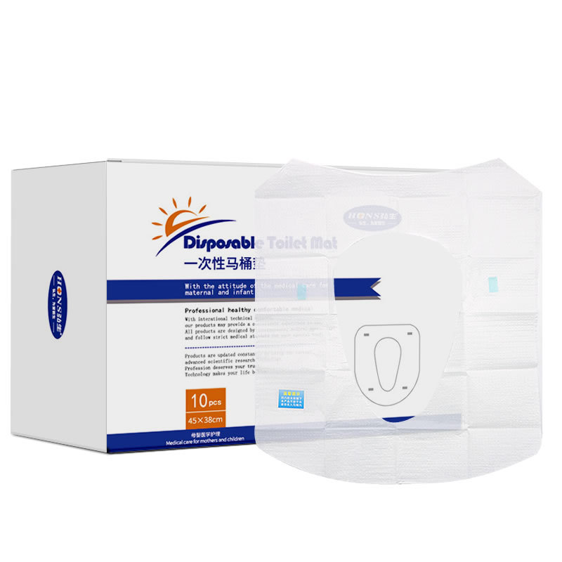 One-time use toilet seat cover travel tourism business trip waterproof pregnant and postpartum toilet paper seat pad 10 sheets/pack