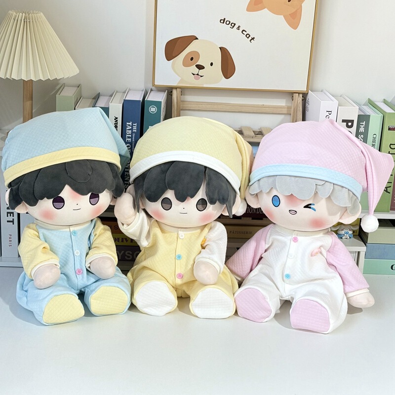 Clown Climbing Suit Genuine 40cm Doll Clothes Sitting Posture Cotton Doll Clothes Non-Attribute Climbing Suit Cute Doll suit