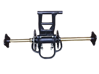 Modified DIY Four-Wheel Go-Kart Parts Gy6 Big Bull Dinosaur Atv Rear Axle with Brake Assembly (Motorcycle frame) - rear-axle-with-disc-and-chain-disc-without-brake