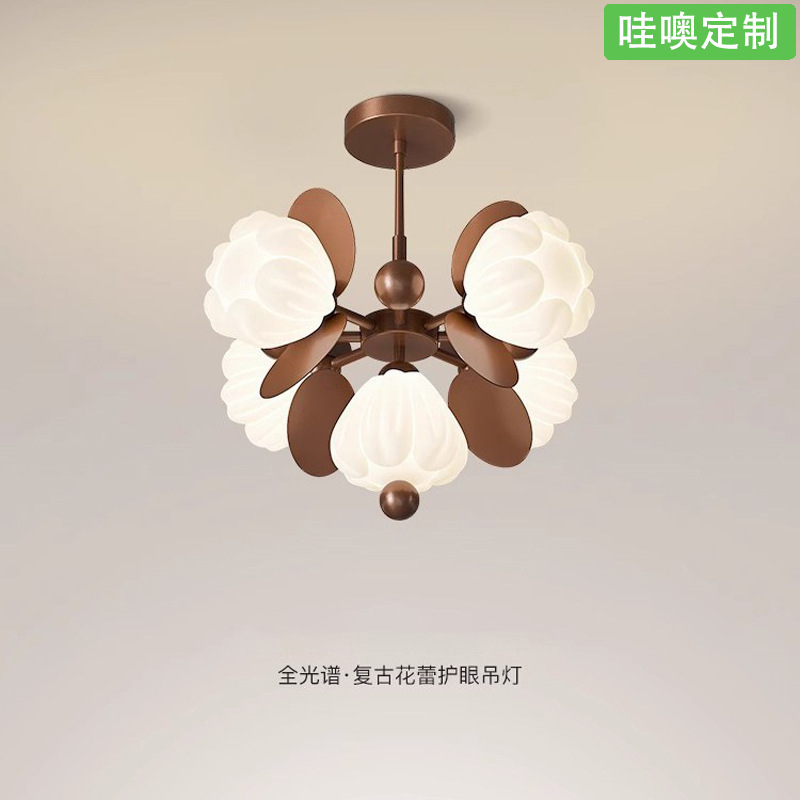 [Wow] Arte creativo minimalista Estilo medio francés 2025 nuevo lirio de los valles flor protección ocular habitación para niños dormitorio