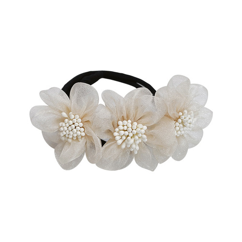 South Korea Dongdaemun Hairpin Flower Lace Concave Shape Hair Accessory Ball Head