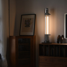 美式復古工業風loft床頭台燈創意鋁鑄LED客廳卧室餐廳裝飾閱讀燈