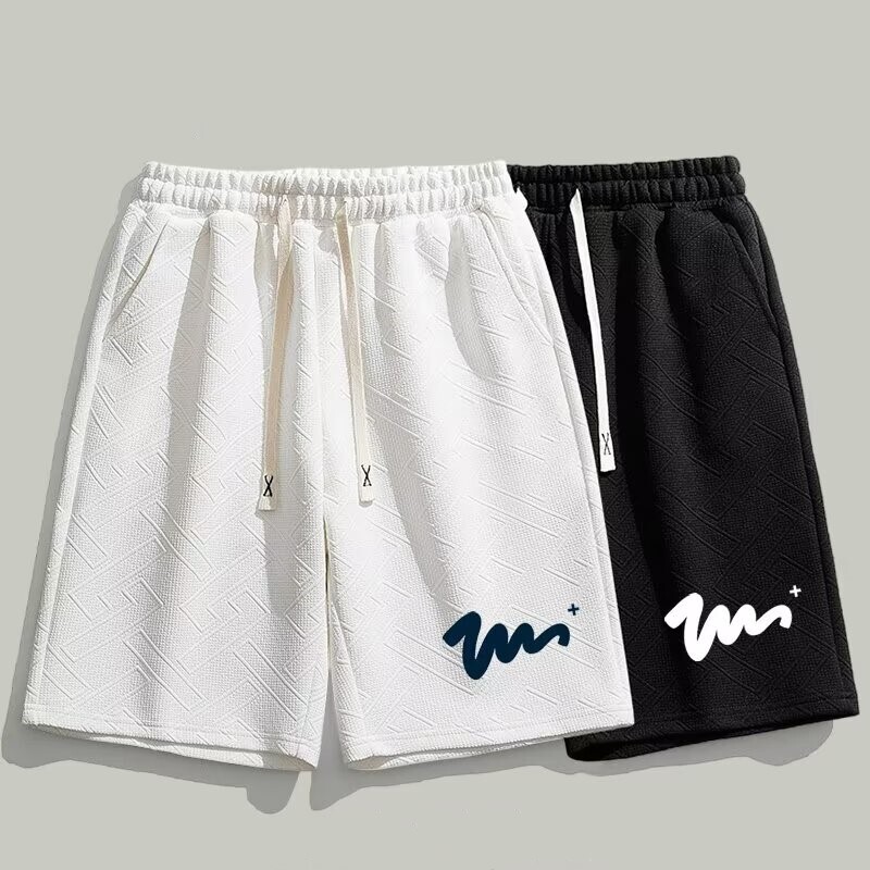 Summer Thin Casual Cute Printed Shorts Men's Knee-free Pants Quick-drying Sports Ice Silk Casual Shorts