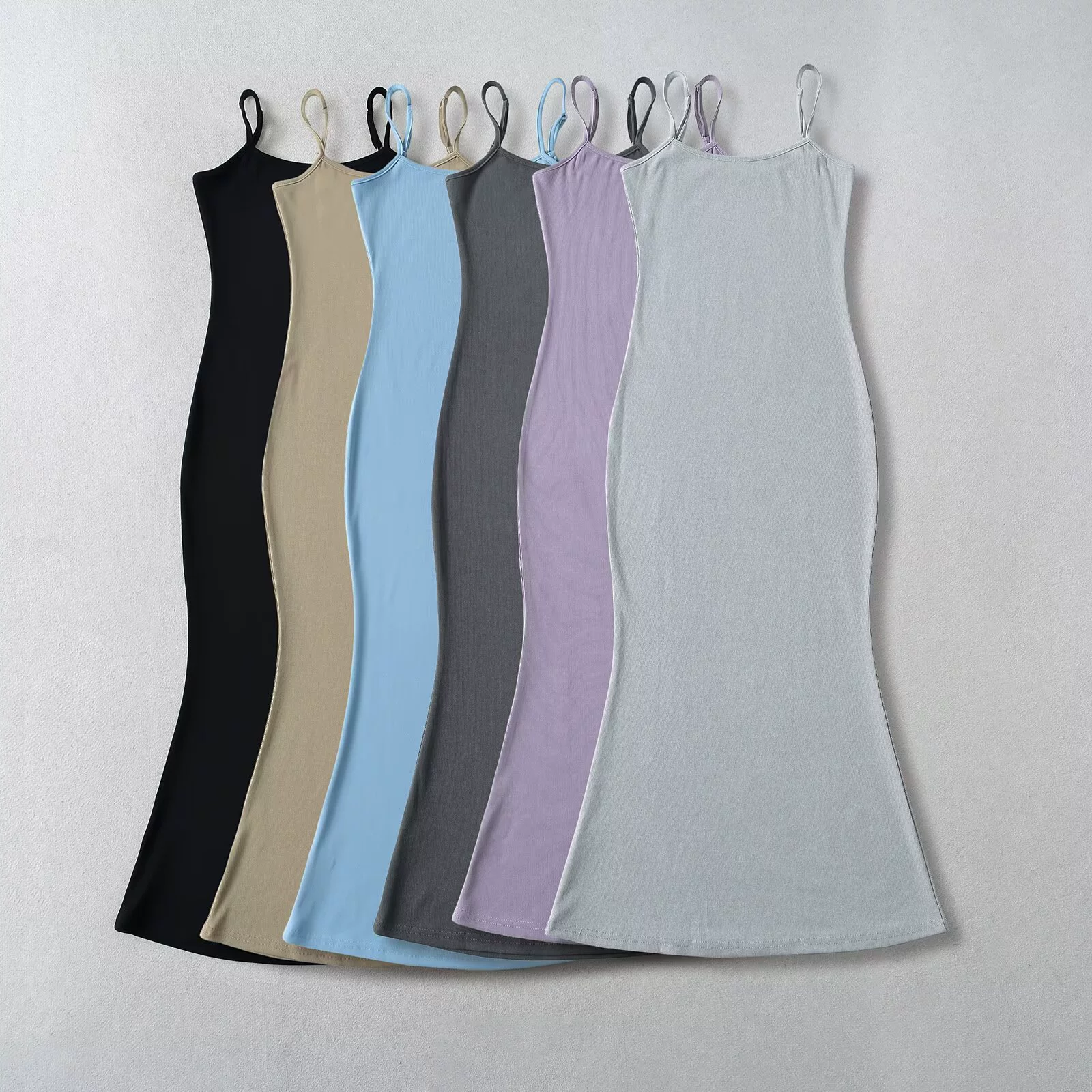 Оптовая продажа женской одежды через границу, европейский и американский стиль, тонкая юбка-рыбий хвост на подтяжках, сексуальное облегающее платье Kardashian