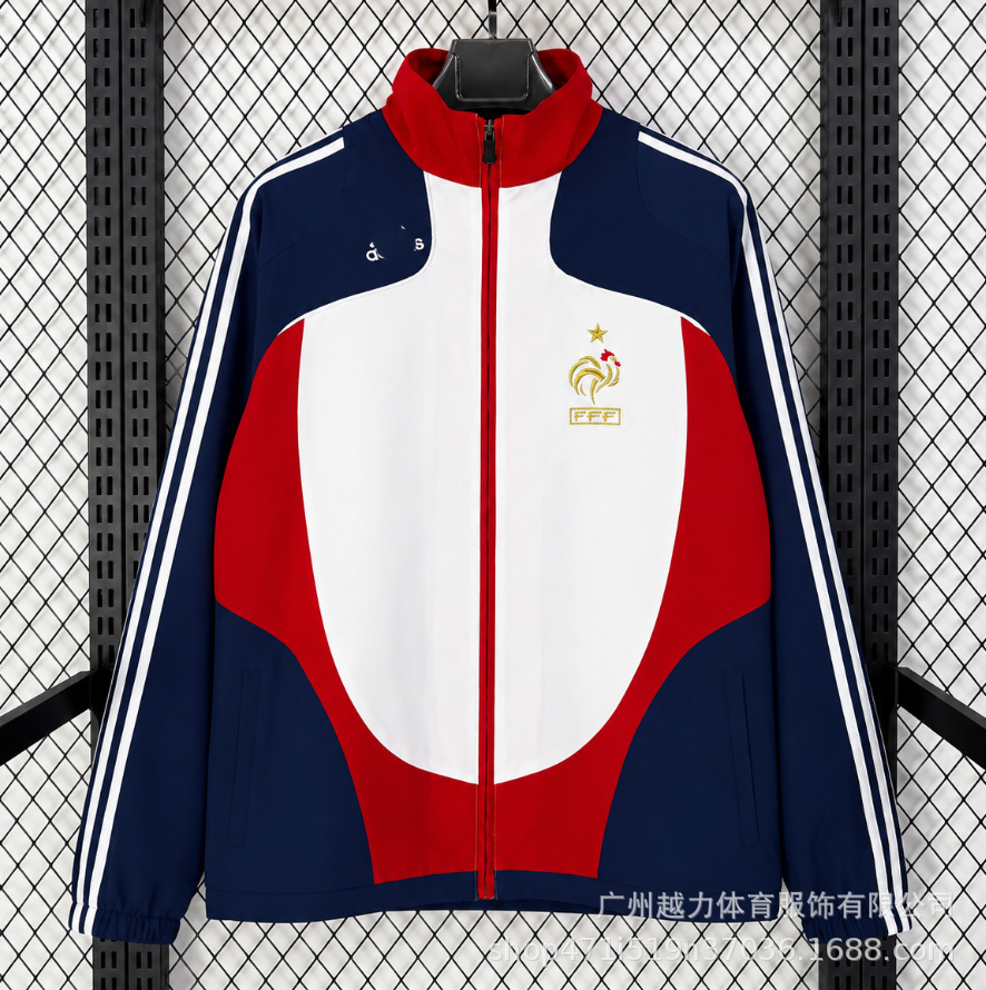 Chaqueta Bordada retro de manga larga y gruesa Manchester United Barcelona Inglaterra Brasil Real Madrid Liverpool image 36