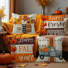 跨境亚马逊新款抱枕套 temu希音jit亚麻桃皮绒短毛绒靠垫套腰枕套