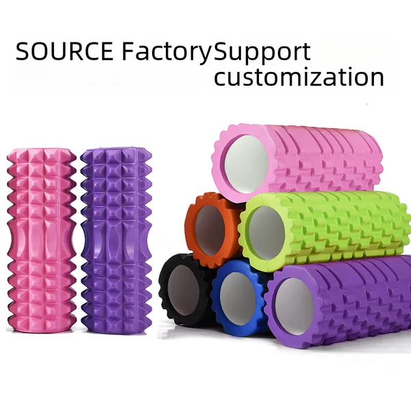 Mace hollow yoga column EVA massage stick muscle relaxation roller yoga stick foam shaft roller factory wholesale