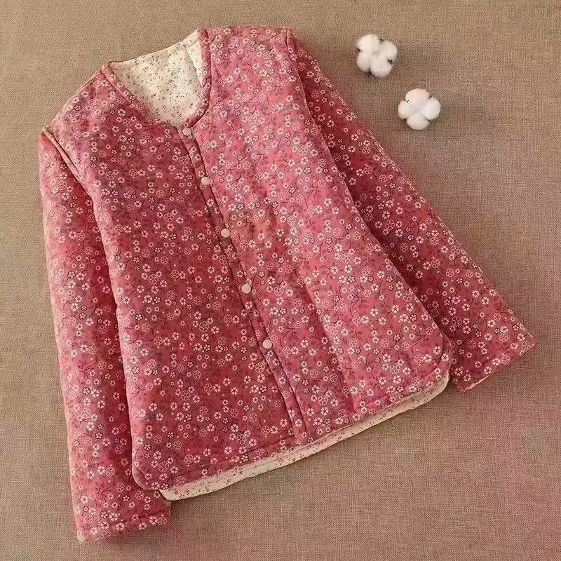 女士冬季宽松贴身妈妈棉袄夹棉外套内胆保暖棉服短棉衣棉袄女冬季|undefined