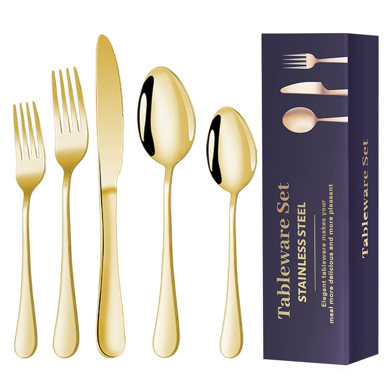 cutlery cross-border stainless steel utensils knife fork spoon hot-selling 30-piece Western dining steak knife 1010 utensil set