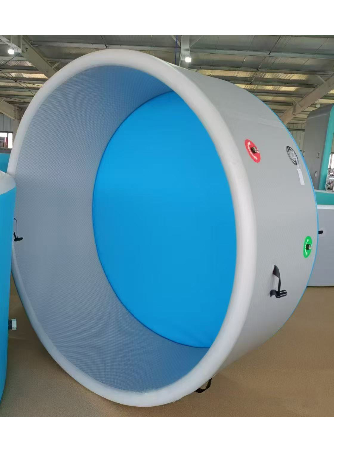 Round inflatable street folding handheld swimming pool PVC