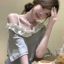 太爱啦!!韩系纯欲风短袖T恤女INS超火宽松显瘦上衣服