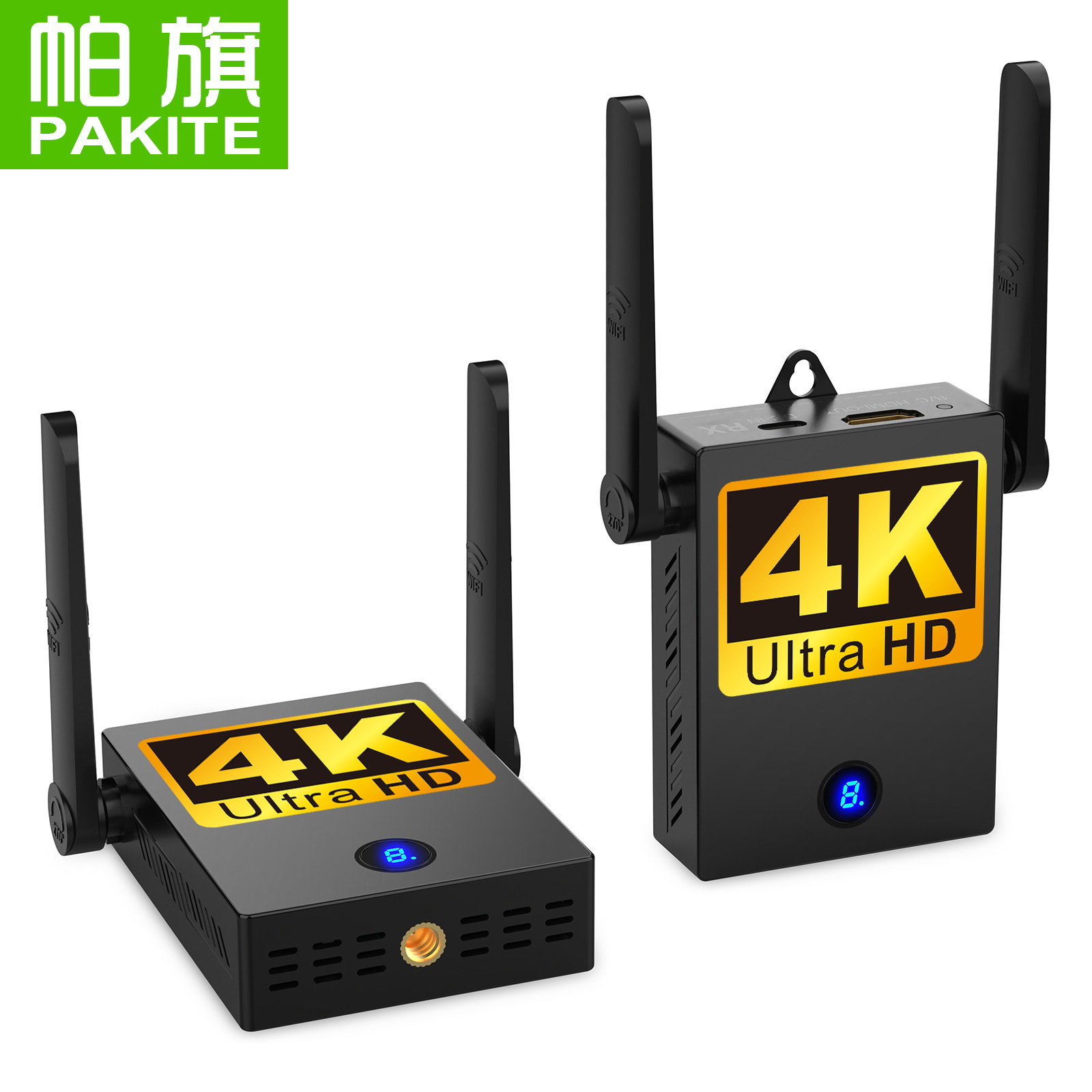 帕旗 4K高清HDMI无线音视频图传器无线影音传输器 型号:BIN-916