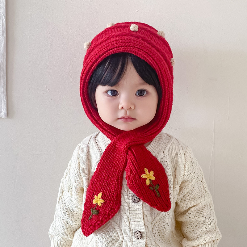 Children Unisex Simple Style Flower Wool Cap display picture 10