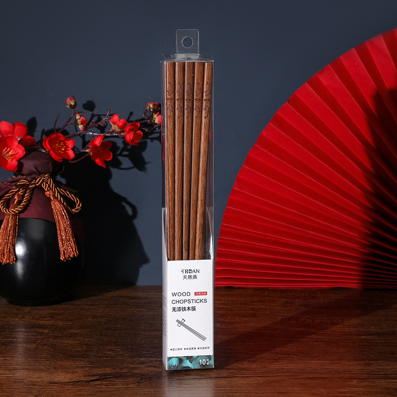 도색되지 않은 철제 젓가락 10 쌍