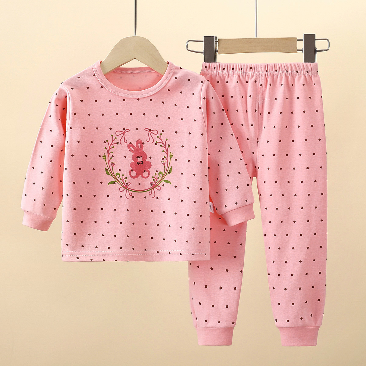 Conjunto de ropa interior para niños de otoño, nuevo estilo de algodón puro, pijamas para niños, servicio a domicilio para niñas, ropa de otoño para niños grandes, pantalones largos, ropa para niños