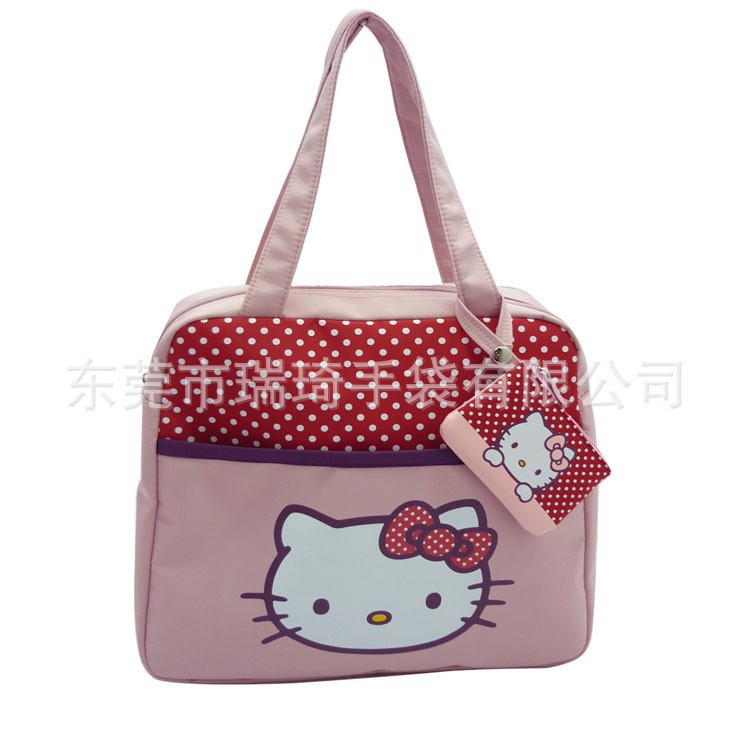 厂家供应日本卡通品牌手提购物袋 牛津布印花购物袋出口品质