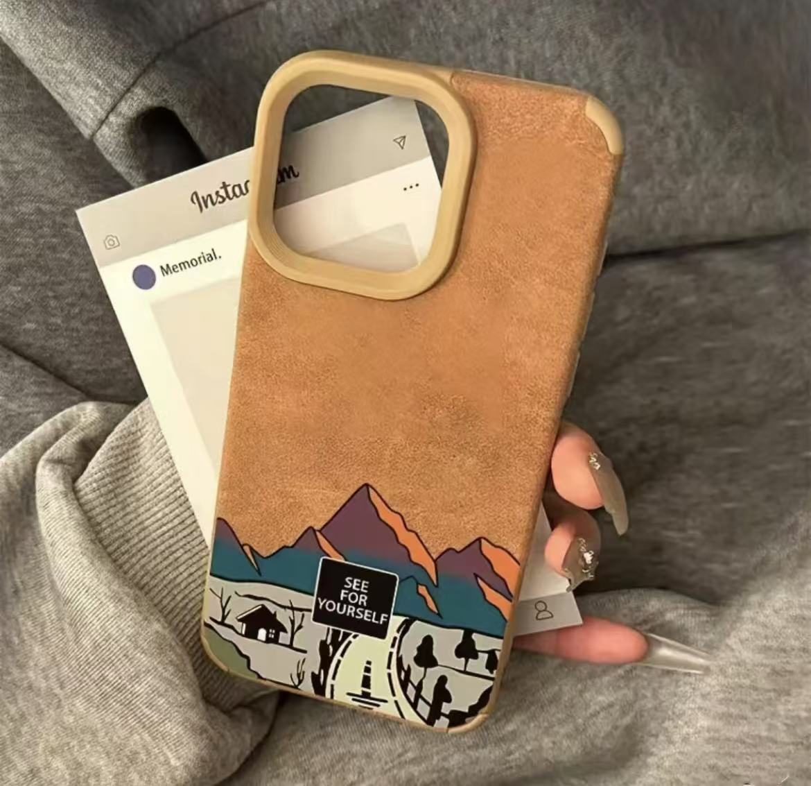 Escalera piel de cordero-marrón-carretera piel de cordero 789456