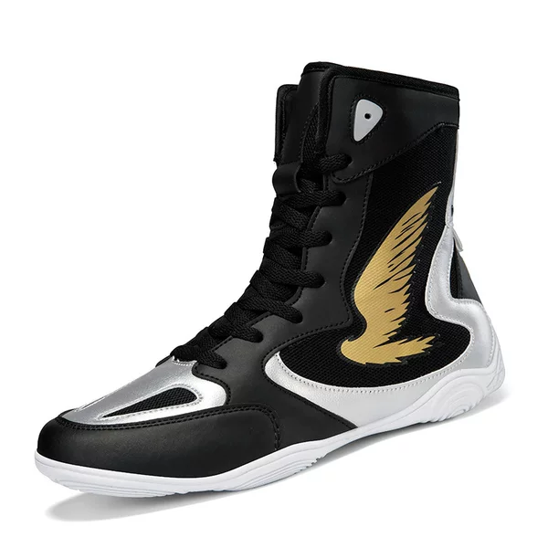 Foreign Trade Cross-Border Source Factory New Large Size Men's Indoor Fighting Training Wrestling Shoes Non-Slip Wear-Resistant Boxing Shoes