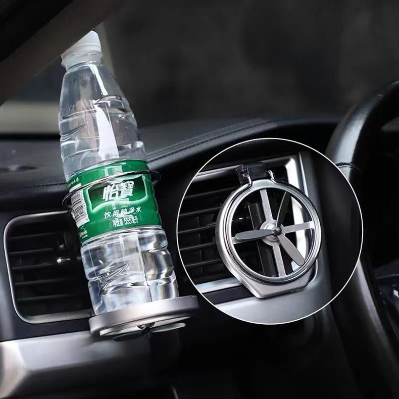 Car air vent cup holder, multifunctional vehicle-mounted beverage cup holder, air conditioning vent rack, retractable storage rack