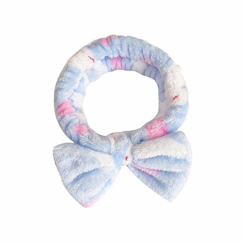 Estilo coreano lindo conejo impresión gran arco diadema cara femenina bufanda belleza deportes banda para el cabello transfronteriza accesorios para el cabello