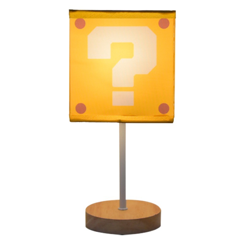 Lámpara de mesa de noche con control remoto para dormitorio, luz nocturna con forma de signo de interrogación, lámpara LED para dormir para niños, luz suave para alimentar al bebé, protección ocular, luz suave