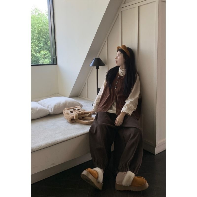 棉麻女装森系田园风套装一整套文艺慵懒风日系风格穿搭秋季小个子|undefined