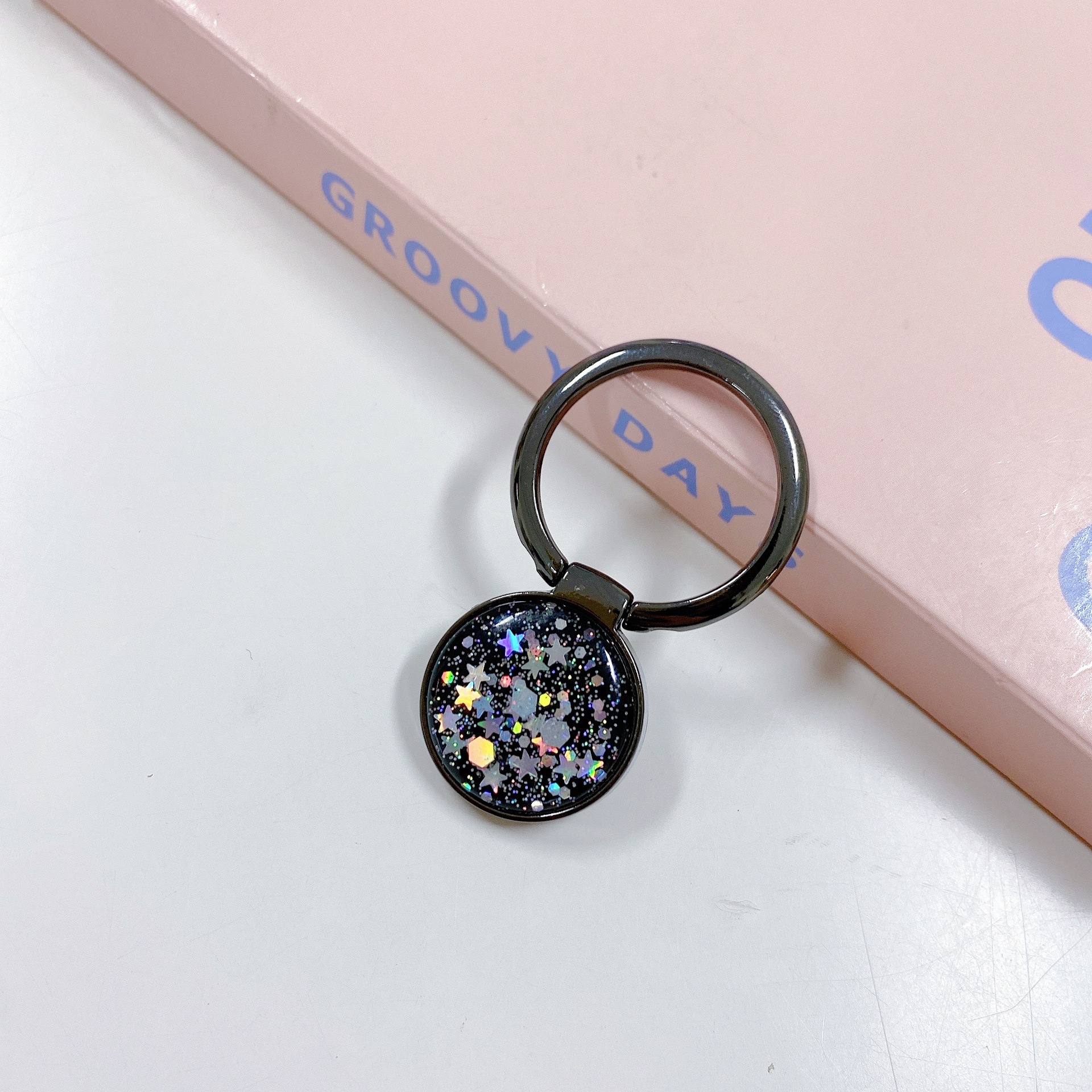11g Weight Universal Applicable Brands Phone Ring Grips Classification Metal Material Colorful Pattern Shiny Style Colorful Metal Shiny Universal Phone Ring Grips 8