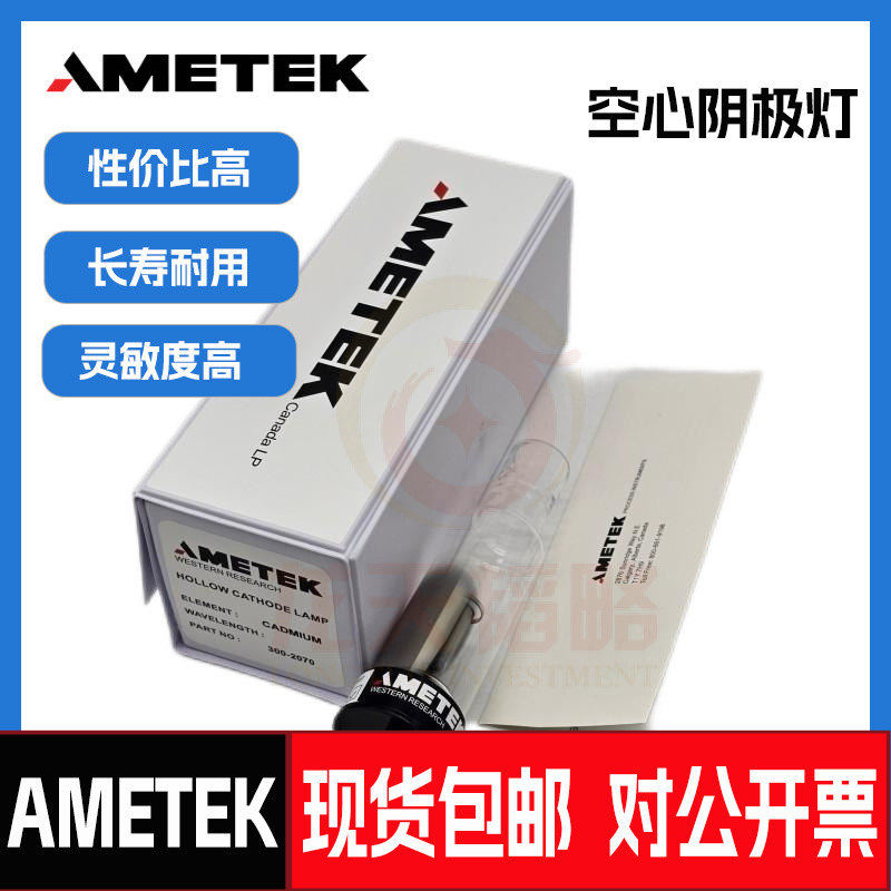阿美特克AMETEK 空心阴极灯元素灯镉铜镁铍镍 300-2070、300-8707