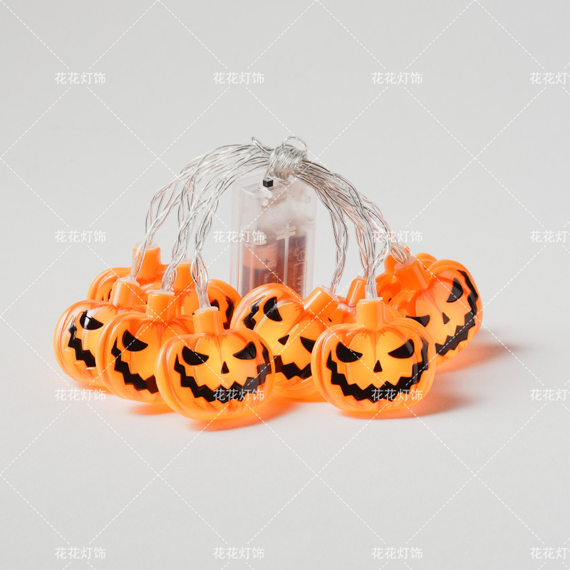 ハロウィン装飾ライトストリング LED 小型バッテリーボックスライトホリデー点滅ライト雰囲気ライトカボチャ USB ライトストリップアレンジメント|undefined