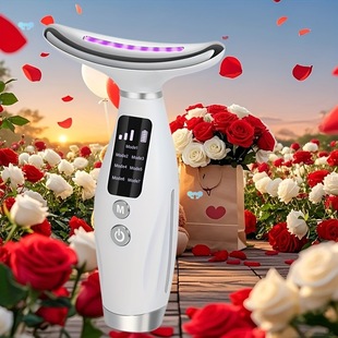 USB Rechargeable Led Facial Massager with 7 Color Light Cross-Border