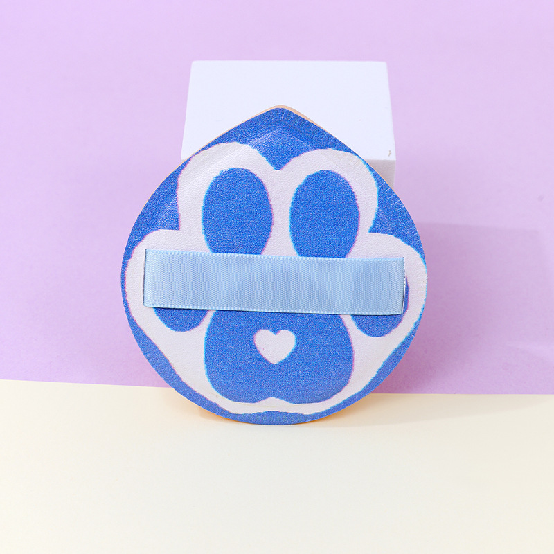 Patas de gato personalizadas de fábrica, soplo de algodón de azúcar, poliuretano grueso grande, pata de oso, esponja de maquillaje, cojín de aire se agranda cuando se expone al agua