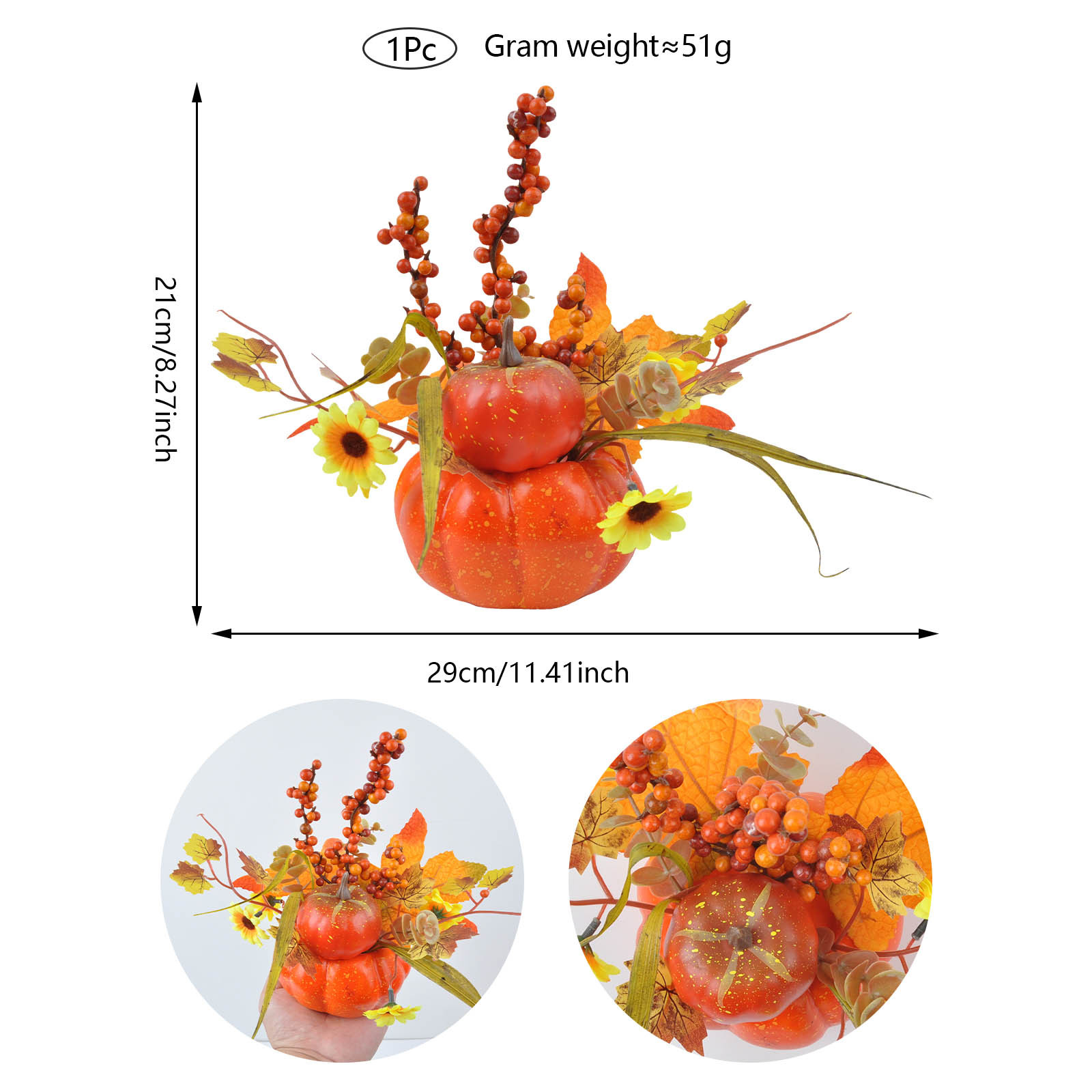 추수감사절 호박 화분 04