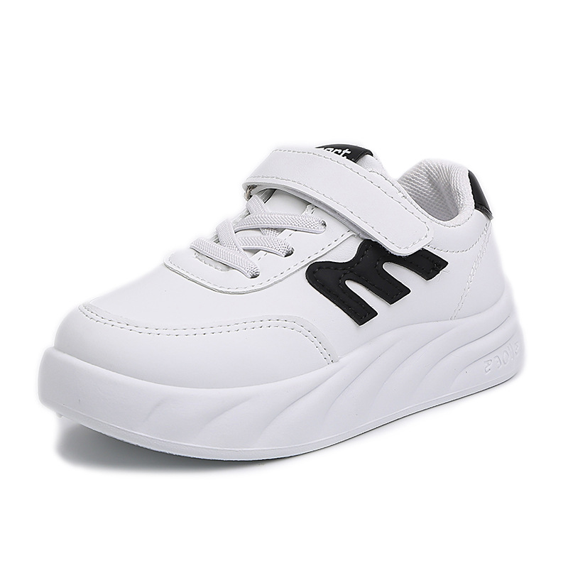 Zapatos deportivos para niños de todo fósforo, zapatos para niños, zapatos deportivos para niños pequeños y medianos, fondo grueso de color sólido, antideslizante y transpirable, estilo de explosión de vibrato