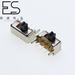 Factory Direct Sales Toggle Switch Sk-12D07Vg3 3-Pin 2-Speed Sliding Switch Plug-In Patch Type Side Dial Environmentally Friendly
