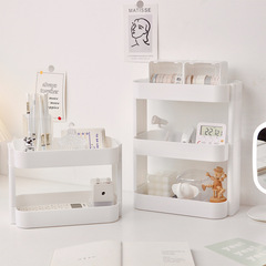 Desktop storage rack multi-layer large student desk elevated office sundries stationery pen holder cosmetics rack