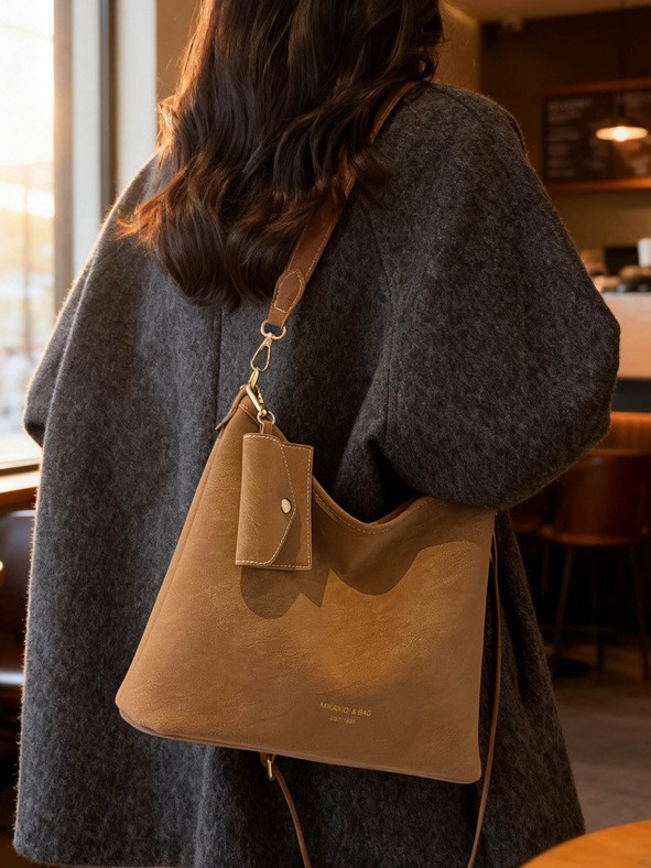 Bolso de tela de seda retro para mujeres 2025 nuevo nicho coreano de gran capacidad bolso de hombro mochila bolsa de moda vagabundo