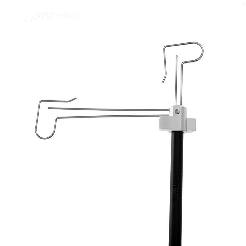 Soporte de la lámpara aleación de aluminio camping equipo al aire libre suministros audaz almacenamiento ligero soporte de doble cabeza lámpara gancho caballo lámpara poste