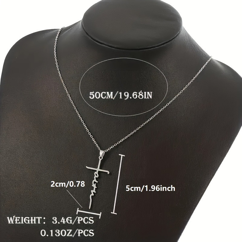 Collana da uomo con ciondolo croce dorata semplice e versatile_voghion.com