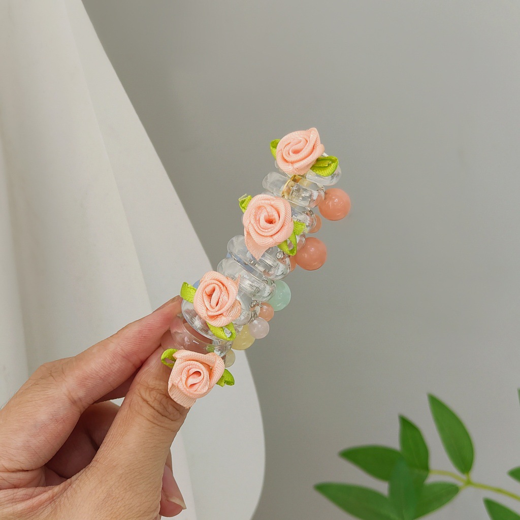 핑크 로즈 컬러 비즈