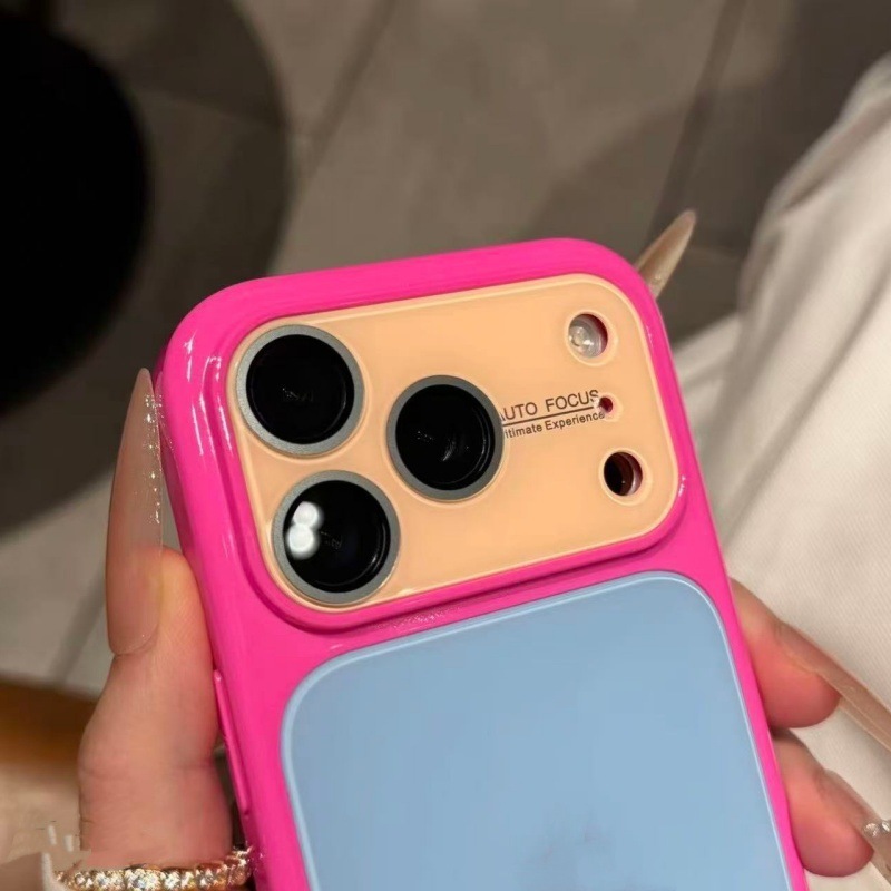 Dopamine Colour Block Phone Case For Iphone Silicone Shockproof_voghion.com