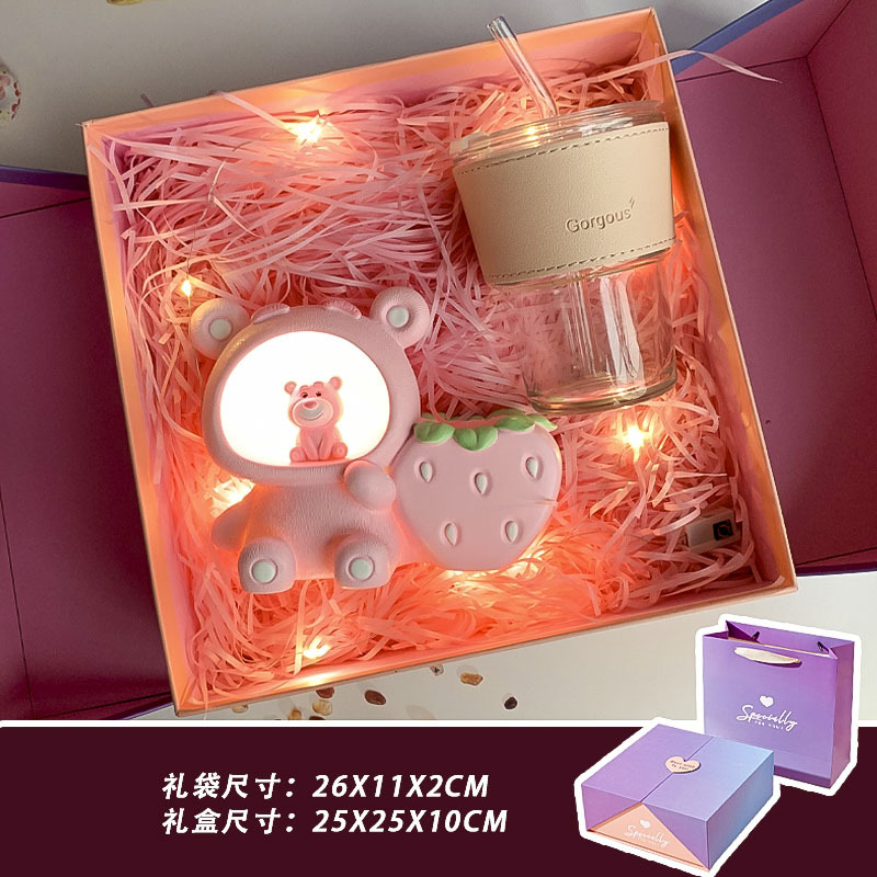 Fuchsia strawberry, pens holder, ceiling light, glass