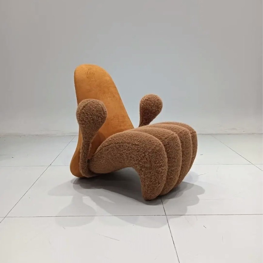 Muñeca silla de ocio estilo creativo sofá perezoso minimalista italiano sala de estar silla individual taburete asiento de varios asientos de animales image 4