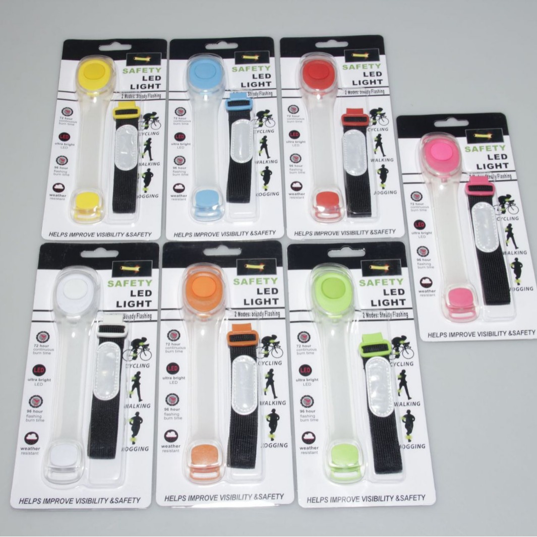 LED反光臂带发光运动腕带臂带批发 TPU发光臂带LED跑步骑行