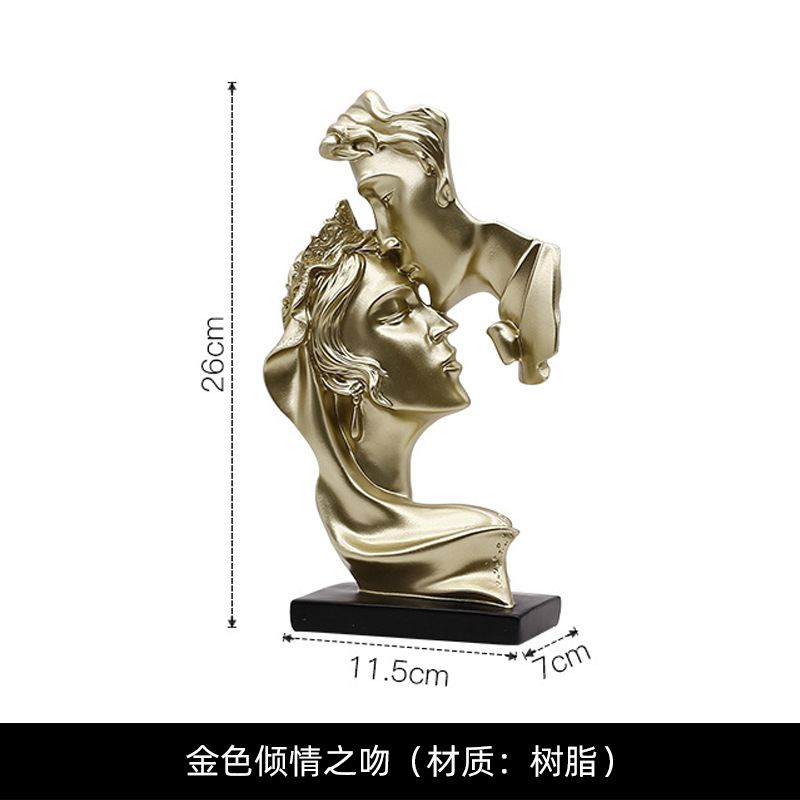 リビングルームの置物は軽くて豪華で高級な雰囲気のお酒棚の装飾品です。