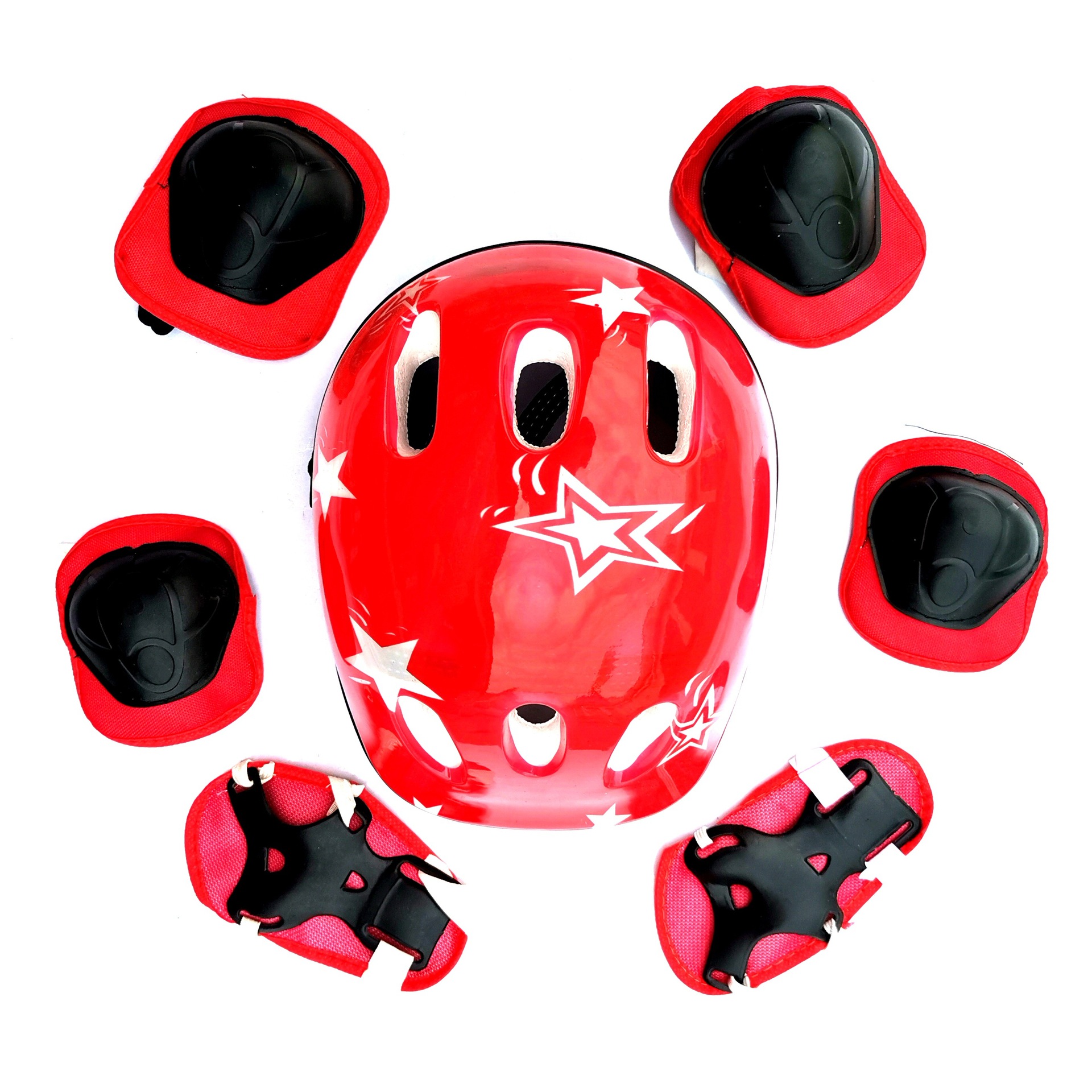 Children's roller skating helmet protective gear 7-piece skateboard children's balance car thickened knee pad dry skates protective gear suit